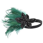 olcso Kiegészítők és még sok más-Fejfedők Flapper fejpánt Tollak fejpánt Retró 1920-as évek Ötvözet Kompatibilitás A nagy Gatsby Jelmez Farsang Női Jelmez ékszerek Divatékszer