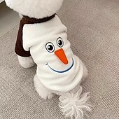 baratos Trajes-Cachorros Gatos Fantasias Fantasia de Natal Roupa de Natal Festa Engraçado Prova-de-Água Respirável Macio Lavável Confortável Ao ar livre dia das Bruxas Casual / Diário Roupas para cães for Bichon
