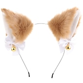 preiswerte Haarstyling-Zubehör-Katzenohren (gedämpftes Brot in Form von Katzenohren), Glöckchen-Haarband, Haar-Accessoires, japanisches Katzen-Kopfband, Halloween-Party, sexy Haarband