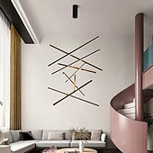 abordables Lustres style Spoutnik-Lampe suspendue LED à intensité variable 3/5/7 têtes, luminaire moderne pour îlot de cuisine, éclairage suspendu réglable pour îlot de cuisine, lustre LED noir pour salle à manger, chambre à coucher