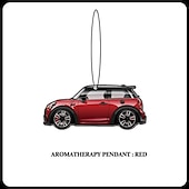 halpa Riipukset ja koristeet-2kpl mini cooper yleisauto aromaterapia riipus tuoksuva tabletti tarrat erikoisilmanraikastin auton sisustustarvikkeet