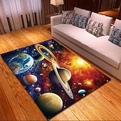cheap Blacklight Rugs-Blacklight Rug UV Reactive Glow in the Dark Area Rug Kitchen Mat Non-Slip Oil Proof Trippy Galaxy Floor Mat Livingroom Rug Indoor Outdoor Mat Bedroom Decor Bathroom Mat Entrance Rug Door Mat