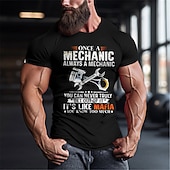  Herren Mechaniker T-Shirt - Lustig 'Einmal Mechaniker Immer Mechaniker Es Ist Wie Mafia' Arbeits Humor Grafik T-Shirt