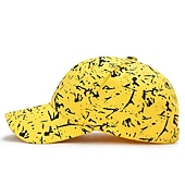 billiga Baseballkeps herr-Unisex Basebollkeps Solhatt Svart Vit Polyester Mode Ledigt Minimalism Utomhus Semester Grafisk Graffiti Justerbara Solskyddskräm Mode