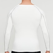 economico T-shirt e canotte attive da uomo-Per uomo maglietta Maglia da palestra Maglia a compressione Camicia fitness Top da uomo Girocollo Manica lunga Sportivo Da mare Per uscire Casual / quotidiano Asciugatura rapida Traspirazione del