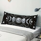 abordables Coussins, inserts et housses-Housse de coussin corps lune, taie d&#039;oreiller rectangulaire décorative douce, pour chambre à coucher, salon, canapé, chaise, 1 pièce