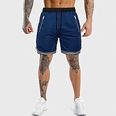 cheap Mens Active Shorts-Men&#039;s Athletic Shorts Basketball Shorts Running Shorts Gym Shorts Sports Going out Weekend Breathable Quick Dry Running Casual Pocket Drawstring Elastic Waist Plain Knee Length Gymnatics Activewear