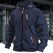 男性用 パーカー フルジップパーカー ミリタリー アーミーグリーン ネイビーブルー ブラウン グレー フード付き 平織り 国旗 ポケット スポーツ 日常 祝日 ポリエステル ストリートファッション クール カジュアル 春 & 秋 衣類 パーカー トレーナー 長袖 お買い得  フリースパーカー-男性用 パーカー フルジップパーカー ミリタリー アーミーグリーン ネイビーブルー ブラウン グレー フード付き 平織り 国旗 ポケット スポーツ 日常 祝日 ポリエステル ストリートファッション クール カジュアル 春 & 秋 衣類 パーカー トレーナー 長袖