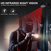 abordables Caméras IP d&#039;intérieur-A4 mini ip wifi caméra sans fil maison bébé moniteur 1080p hd version nocturne micro enregistreur vocal surveillance caméra de sécurité