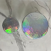 abordables accessoires de photomaton-Champignon boule disco miroir verre laser papierchampignons ornements