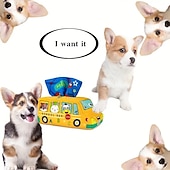 お買い得  犬用おもちゃ-ぬいぐるみ インタラクティブトイ ととも​​に 耐用的 ペットトレーニング のために 犬用 猫用 屋内 屋外 ペットプレイ