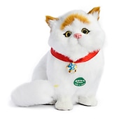 お買い得  ぬいぐるみ-模擬猫人形装飾品卸売手工芸品クリエイティブギフトモデルは尻尾を振ってぽっちゃりと呼びます