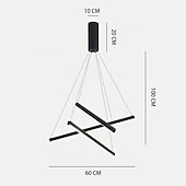 abordables Lustres style Spoutnik-Lampe suspendue LED à intensité variable 3/5/7 têtes, luminaire moderne pour îlot de cuisine, éclairage suspendu réglable pour îlot de cuisine, lustre LED noir pour salle à manger, chambre à coucher