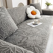 baratos Cobertura de Sofa-Capa de sofá jacquard floral capa elástica macia e durável capa de sofá 1 peça de tecido spandex protetor de móveis lavável ajuste poltrona assento/loveseat/sofá/sofá xl/sofá em forma de l