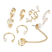 abordables Accessoires portables-Europe et États-Unis transfrontaliers nouveau clip d&#039;oreille en perles boucles d&#039;oreilles pour hommes et femmes boucles d&#039;oreilles faux cartilage non perçantes boucles d&#039;oreilles bijoux