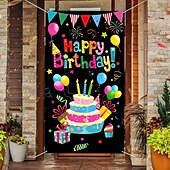 cheap Personalized Decorations-Graduation Customized Door Covers Best Graduation Gift Design Your Own Door Tapestry Personalized Custom Made Door Curtain Removable for Front Door Indoor Outdoor