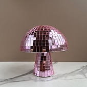 abordables accessoires de photomaton-Champignon boule disco miroir verre laser papierchampignons ornements
