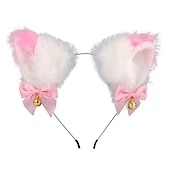 preiswerte Haarstyling-Zubehör-Katzenohren (gedämpftes Brot in Form von Katzenohren), Glöckchen-Haarband, Haar-Accessoires, japanisches Katzen-Kopfband, Halloween-Party, sexy Haarband