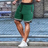 cheap Mens Active Shorts-Men&#039;s Athletic Shorts Basketball Shorts Running Shorts Gym Shorts Sports Going out Weekend Breathable Quick Dry Running Casual Pocket Drawstring Elastic Waist Plain Knee Length Gymnatics Activewear