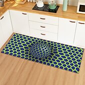 preiswerte Küchenteppiche &amp; Matten-3D-Wirbelmuster-Bereichsteppich, Küchenmatte, rutschfeste, ölbeständige Bodenmatte, Wohnzimmerteppich, Innen- und Außenmatte, Schlafzimmerdekor, Badezimmermatte, Eingangsteppich, Türmatte