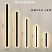 cheap Indoor Wall Lights-LED Acrylic Wall Lamp RF Remote Control Dimmable Timing LED Indoor Wall Lamp Suitable for Balcony  Bedrooms Living Rooms Study Rooms Corridors Bathrooms and Office Spaces