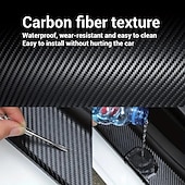 economico Servizio Veicoli-adesivi per auto per decorazioni auto, adesivi in fibra di carbonio per carrozzeria auto antigraffio, adesivi stereo impermeabili multifunzionali