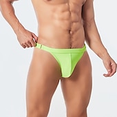 economico nuotata breve-Per uomo Pantaloncini da mare Slip da bagno Spiaggia Festa in piscina Traspirante Asciugatura rapida Vita elastica Liscio Breve Sport Informale Abbigliamento sportivo Nero Bianco Media elasticità