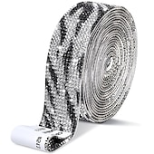 cheap Wearable Accessories-Bling Crystal Drill Rhinestone Shiny Colorful Artificial DiamondCar Sticker Handmade Diy Making Car Decoration 1yard 91cm