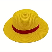 cheap Shoes &amp; Accessories-Hat / Cap Inspired by One Piece Monkey D. Luffy Anime Cosplay Accessories Hat Men&#039;s Women&#039;s Cosplay Halloween Costumes