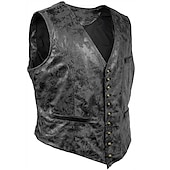 levne Divoký západ-Retro 18. století 19. století Kamizelka Vesta Kovbojský klobouk Západní kovboj Pevná barva Pánské Karneval Plesová maškaráda Karneval Večírek Plesová maškaráda Dospělé Vesta Klobouk Jaro Podzim Zima