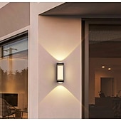 cheap Outdoor Wall Lights-10W 1000LM Wall Light Outdoor Indoor LED IP65 Waterproof Modern Aluminum Sconce Light Falling Fixture
