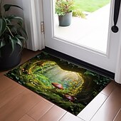 cheap Doormats-Mushrooms Forest Doormat Floor Mats Washable Rugs Kitchen Mat Non-Slip Oil Proof Rug Indoor Outdoor Mat Bedroom Decor Bathroom Mat Entrance Rug