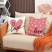 abordables Housse de coussin de vacances-Housse de coussin carrée douce décorative à double face pour mariage 4PCS Housse de coussin carrée pour chambre salon canapé fauteuil