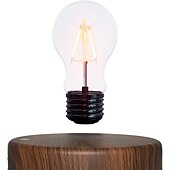 cheap Decorative Lights-Magnetic Levitating Floating Wireless LED Light Bulb Bedside Lamp Magic Desk Lamp Suitable for Room and Office Decoration