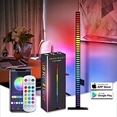 preiswerte Intelligente Lichter-1,2M LED Smart Light Bluetooth Musik Rhythmuslicht Phantom Geräuschsteuerung Abhollicht Wand-Ecklicht Festival-Partyzubehör Atmosphärenlicht