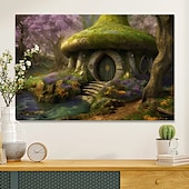 abordables Impressions de Paysages-Toile d&#039;art mural de paysage, imprimés et affiches de grotte d&#039;arbre merveilleux, peinture en tissu décoratif pour salon, images sans cadre