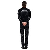 olcso Fényes-Zentai öltöny Szerepjáték Jelmezek Cicaruha Farsangi jelmez Overall Férfi Női Beépített stílus Tömör szín Spandex Latex Ruha mert Farsang Felnőttek