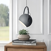 economico Luci a sospensione-lampada a sospensione in stile moderno, lampadario a testa singola con vite e27, paralume in alluminio artistico con personalità creativa, apparecchi di illuminazione per la decorazione del soggiorno