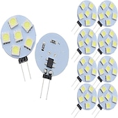 economico Luci LED bi-pin-lampadine a led g4 dc 12v dimmerabili 1w/1.5w/2w/3w, equivalenti alogene 10w-30w, bianco caldo 3000k/luce diurna 6000k, angolo del fascio 180° (5 pezzi)