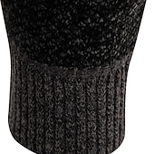 baratos suéter cardigã masculino-Homens Sueter Cardigan Suéter com zíper Cardigã Chunky Estriado Tricotar Cropped Bolsos laterais Bloco de cor Colarinho Chinês Aquecimento Contemporâneo Moderno Casual Roupa Diária Roupa Outono