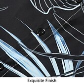 voordelige Overhemden in grote maten voor heren-Voor heren Bladeren Overhemd Grafisch overhemd Aloha-shirt Korte mouw Overhemd Strijkijzer Buiten Straat Print Zwart Wit Geel Blozend Roze blauw Afdrukken Button-omlaag Kleding Modieus Ontwerper