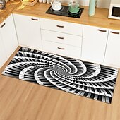 preiswerte Küchenteppiche &amp; Matten-3D-Wirbelmuster-Bereichsteppich, Küchenmatte, rutschfeste, ölbeständige Bodenmatte, Wohnzimmerteppich, Innen- und Außenmatte, Schlafzimmerdekor, Badezimmermatte, Eingangsteppich, Türmatte