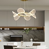 ieftine Lumini insulare-candelabru de tavan, candelabru cu led modern, candelabru pentru sufragerie, candelabru modern, simplu, atmosferă de lumină, gospodărie, fluture, lampa de sufragerie, rețea de lămpi cu pandantiv,