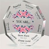tanie Gifts-prezenty dla kobiet (4*4 cale), prezenty urodzinowe inspiracje prezenty religijne prezenty duchowe prezenty katolickie dla kobiet jej mama przyjaciółki współpracownica siostra (akryl)