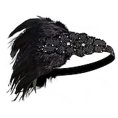 abordables Accessoires et plus-Bijoux de Cheveux Collier Boucles d&#039;Oreille Tenue Bandeau Garçonne Rétro Vintage 1920s Gatsby le magnifique Plastique Pour Gatsby le magnifique Cosplay Carnaval Femme Bijoux de fantaisie Bijoux