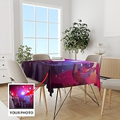 abordables Décorations personnalisées-Nappe personnalisée nappe rectangulaire personnalisée résistante à l&#039;eau anti-rides et anti-éclaboussures couverture de table en jacquard douce personnalisée pour salle à manger banquets et dîners de