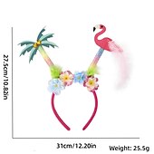 billige photobooth rekvisitter-instagram sommertema flamingo pannebånd pryder coconut tree beach hawaiian pannebånd