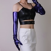 preiswerte Zubehör-Opernhandschuhe Lange Handschuhe Abendhandschuhe Lange Handschuhe Sexy Punk &amp; Gothic PU (Polyurethan) Für Scheibe Cosplay Karneval Damen Modeschmuck Modeschmuck