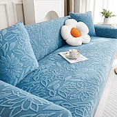baratos Cobertura de Sofa-Capa de sofá jacquard floral capa elástica macia e durável capa de sofá 1 peça de tecido spandex protetor de móveis lavável ajuste poltrona assento/loveseat/sofá/sofá xl/sofá em forma de l