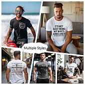 Herren Grafik T-Shirt "Es ist nicht einfach das Arm Candy meiner Frau zu sein aber hier bin ich und mache es großartig" - Lustiges Familienhumor T-Shirt mit kurzen Ärmeln preiswerte Herren -Grafik -T -Shirt-Herren Grafik T-Shirt "Es ist nicht einfach das Arm Candy meiner Frau zu sein aber hier bin ich und mache es großartig" - Lustiges Familienhumor T-Shirt mit kurzen Ärmeln